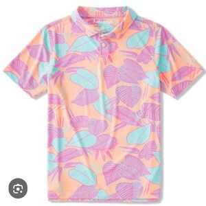 Boys Chubbies posh palms polo golf shirt 3T